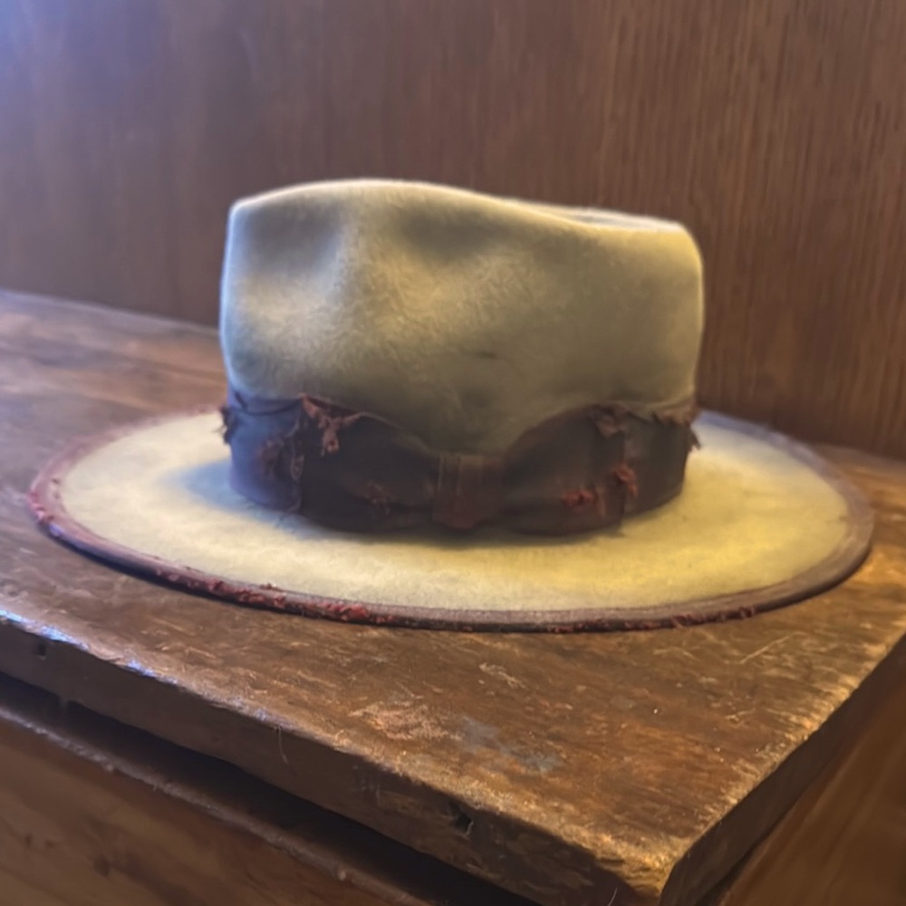 Magnolia Pearl Wyatt Crushed Fedora Hat Size 7